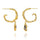 Comet Earrings - Sapphires