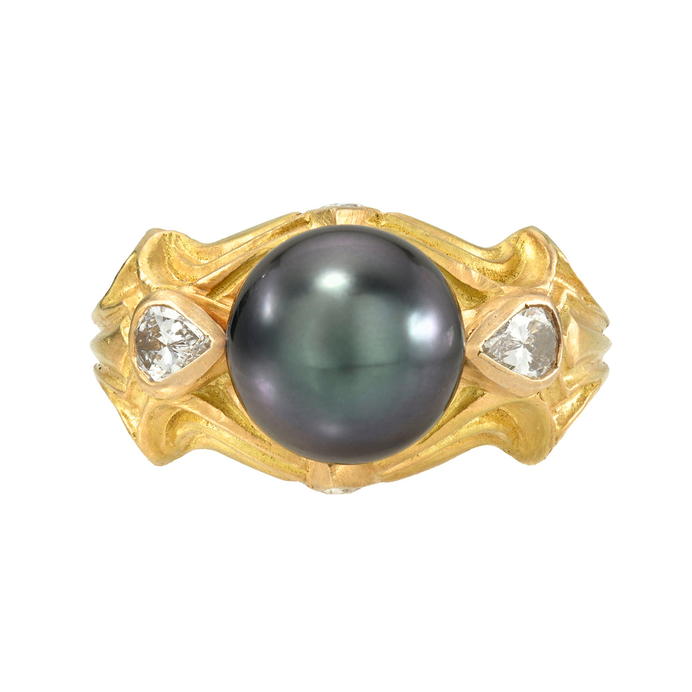 Empress Pearl Ring - Black