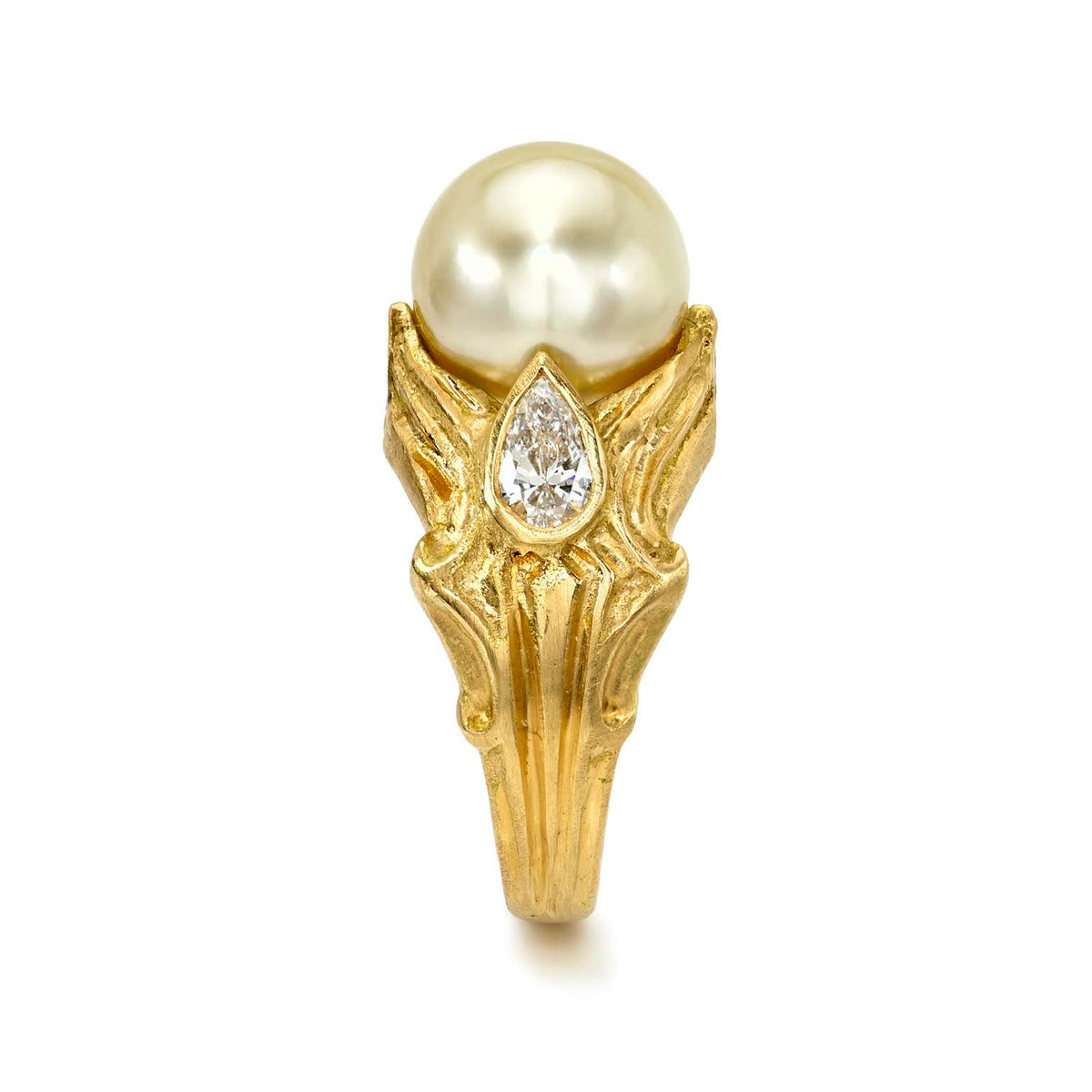 Empress Pearl Ring - Champagne