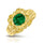 Fox Knot - Emerald Ring