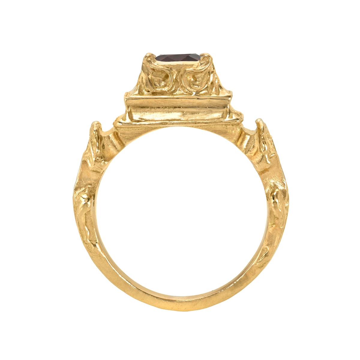 Spinel Temple Ring